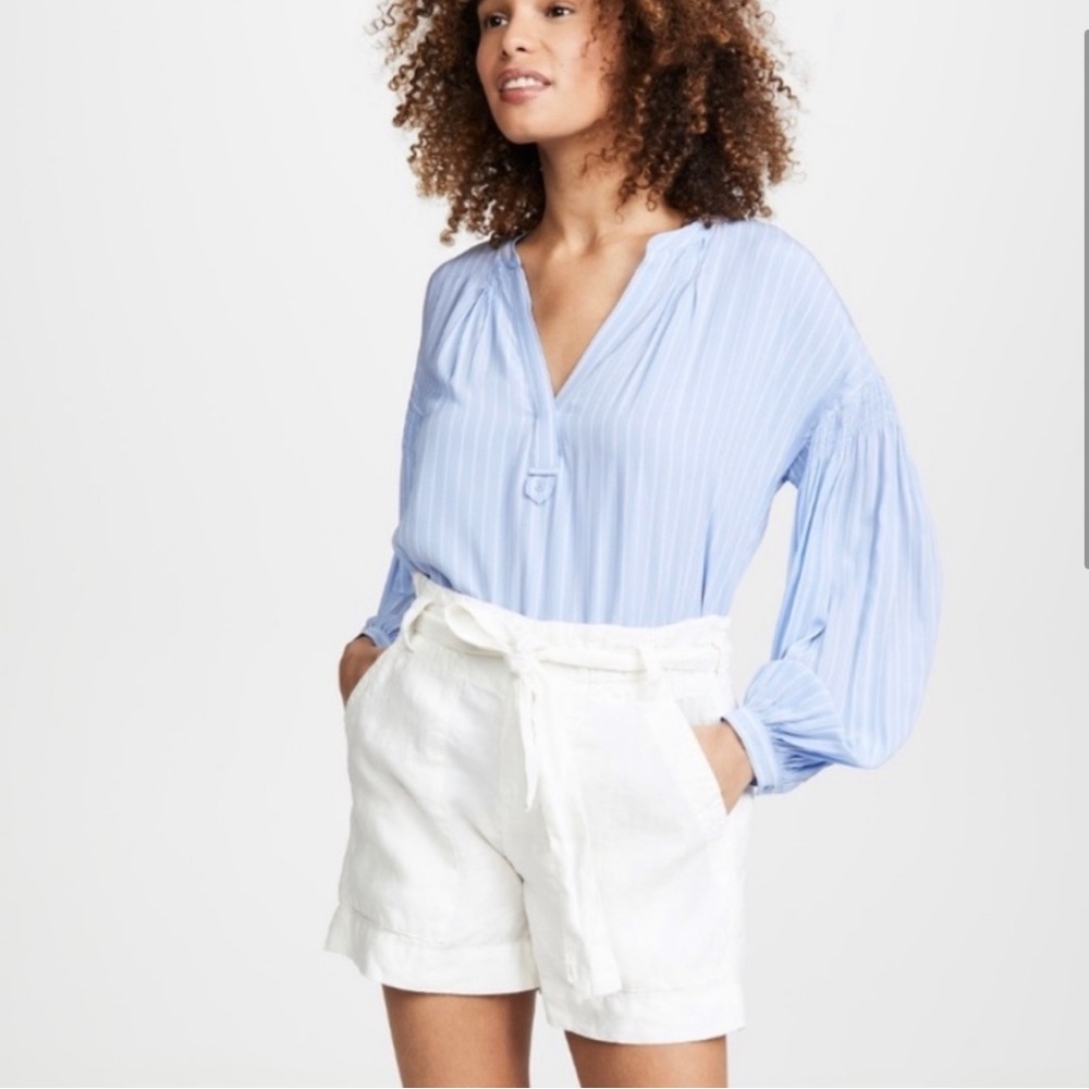 NWT Joie Daynna White Linen Tie Waist Shorts